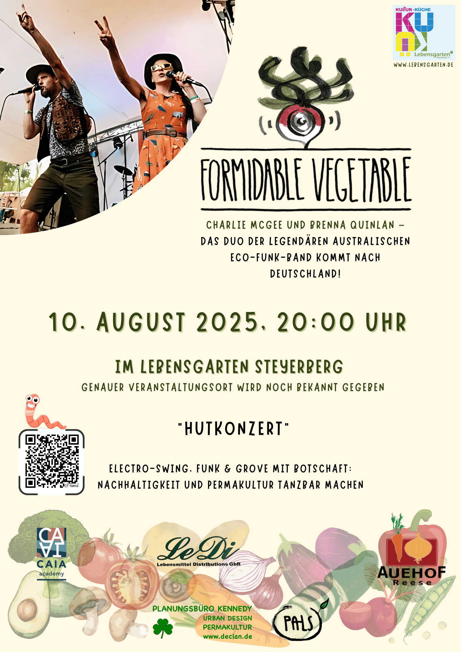 Formidable Vegetable Konzert Poster KUKÜ - KulturKüche